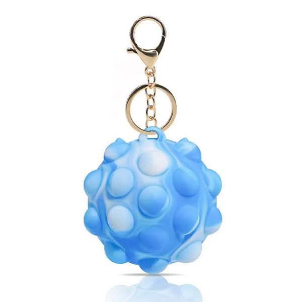 3D Pop Ball Fidget Toy Keychain Stress Reliever For Children and Adults