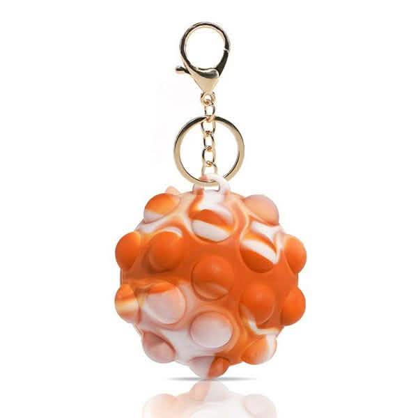 3D Pop Ball Fidget Toy Keychain Stress Reliever For Children and Adults